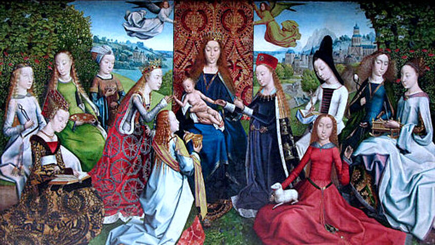 Detail aus: Meister der Lucialegende: Virgo inter Virgines, um 1500