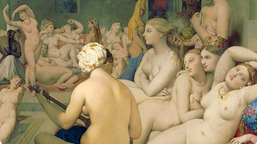 Detail aus: Jean Auguste Dominique Ingres: Le Bain Turc, 1863
